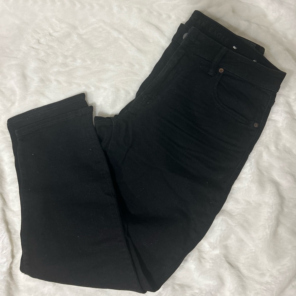Men American Eagle Black Jeans Sz 34x30